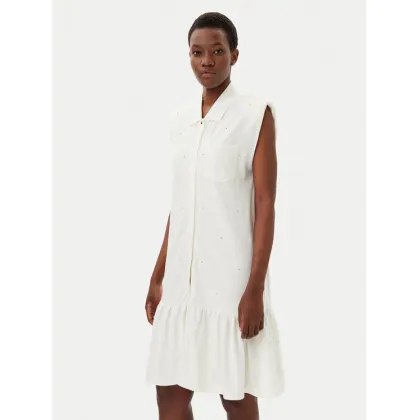 Zdjęcie Liu Jo Sport Sukienka koszulowa TA5191 J5942 Écru Regular Fit