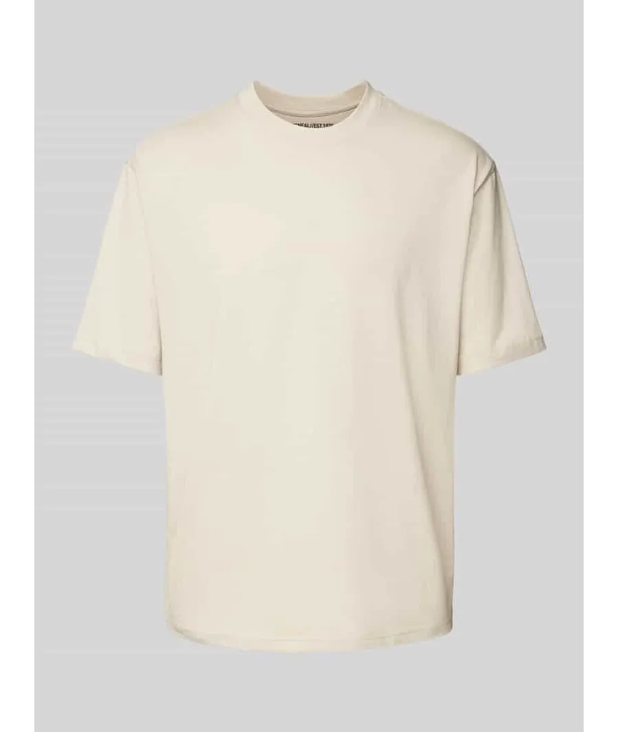 obrazek 1 T-shirt z prążkowanym okrągłym dekoltem