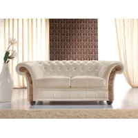 Zdjęcie Sofa 2-osobowa do salonu chesterfield