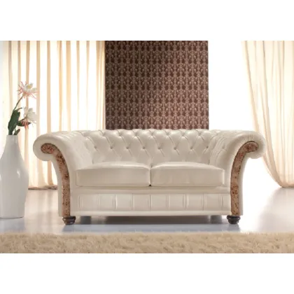 Zdjęcie Sofa 2-osobowa do salonu chesterfield