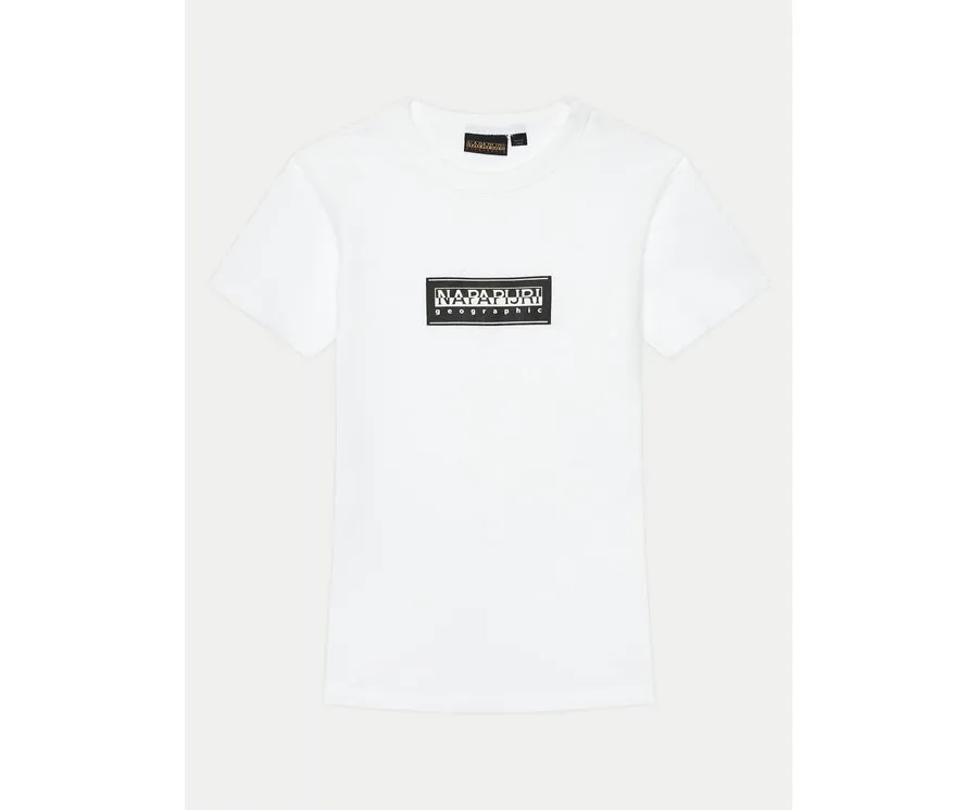obrazek 1 Napapijri T-Shirt Chamois NP0A4HYL M Biały Regular Fit