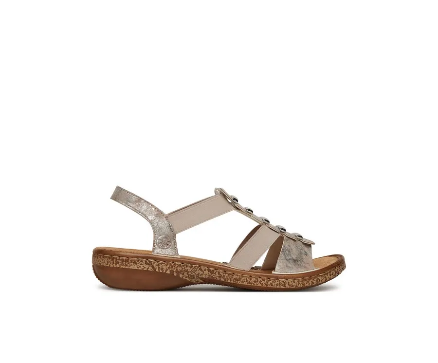 obrazek 1 Rieker Sandały 62850-90 Szary