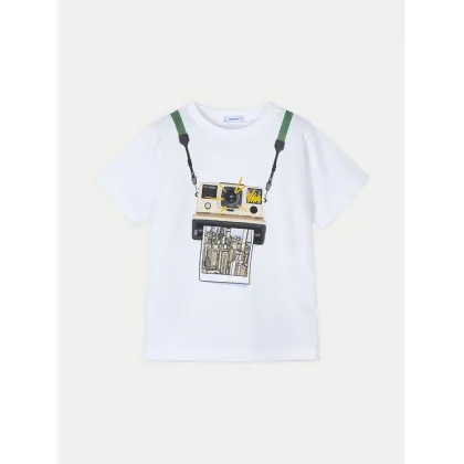 Zdjęcie Mayoral T-Shirt 3044 Biały Regular Fit