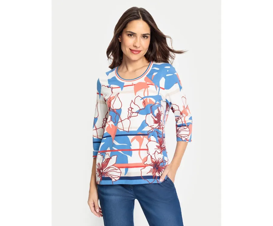 obrazek 1 Olsen Bluzka 11104773 Kolorowy Regular Fit