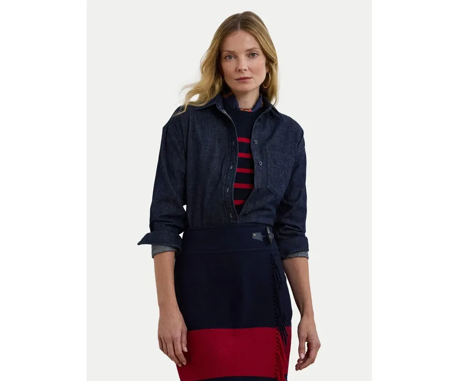obrazek 1 LAUREN RALPH LAUREN Koszula jeansowa 200957620 Granatowy Relaxed Fit
