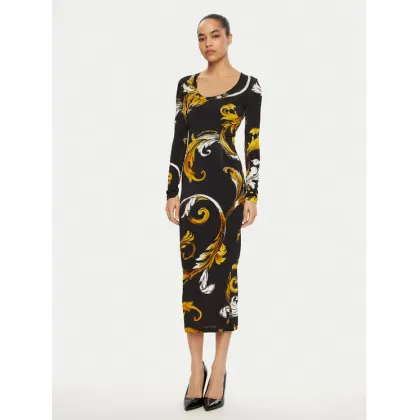 Zdjęcie Versace Jeans Couture Sukienka codzienna 78HAO920 JS471 Czarny Regular Fit