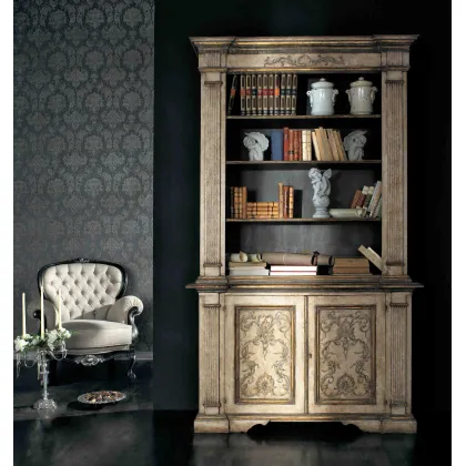 Zdjęcie Wykonany z drewna włoski regał - Interiors Italia