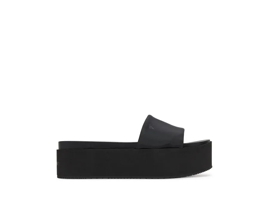 obrazek 1 Calvin Klein Jeans Klapki Flatform Sandal Slide In Nylon YW0YW01791 Czarny