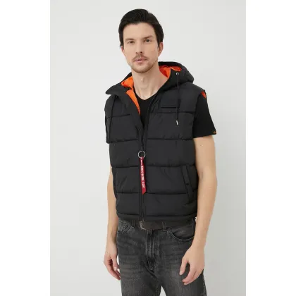 Zdjęcie Alpha Industries bezrękawnik męski kolor czarny przejściowy 118110.03-Black