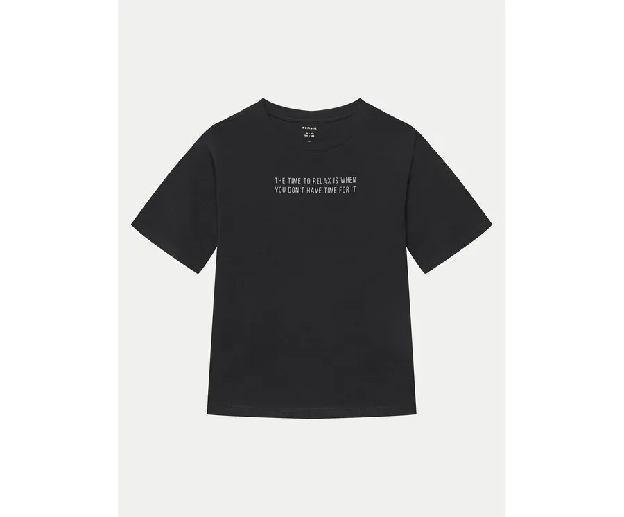 obrazek 1 NAME IT T-Shirt Bocalle 13241851 Czarny Regular Fit