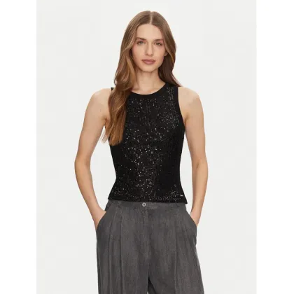 Zdjęcie Guess Top W5GP06 KCS10 Czarny Regular Fit