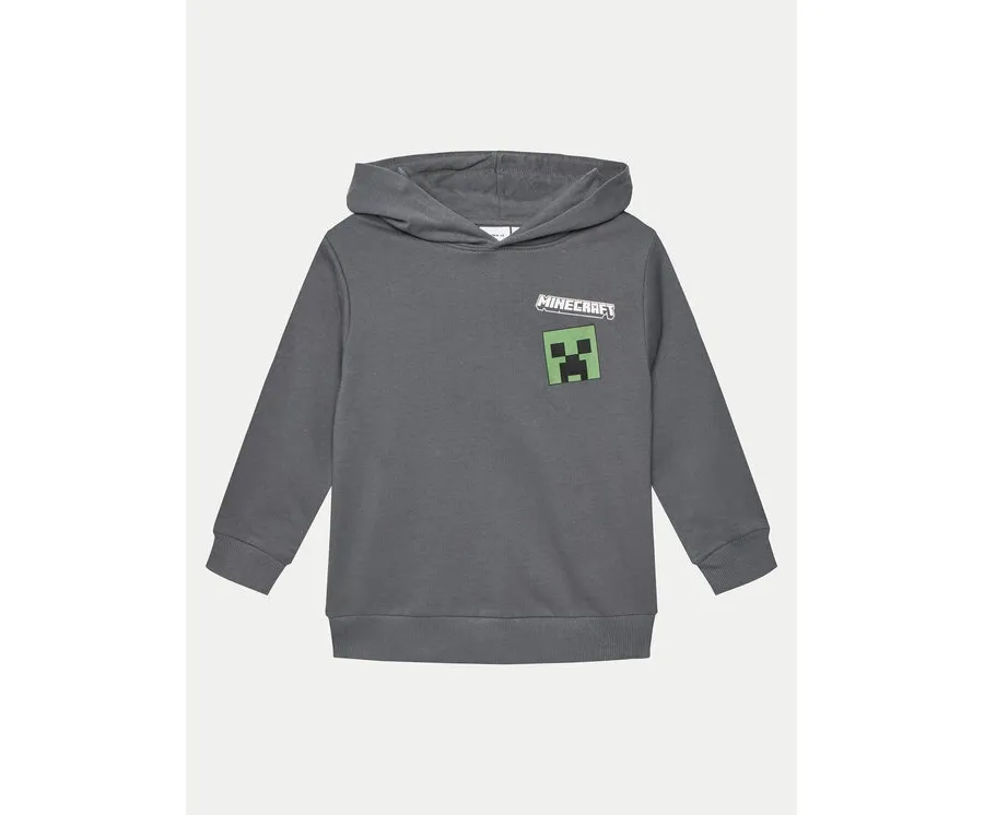 obrazek 1 NAME IT Bluza Jacot MINECRAFT 13238540 Szary Regular Fit
