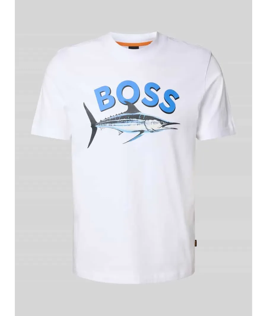 obrazek 1 T-shirt z nadrukiem z logo i motywem model ‘Bossfish’