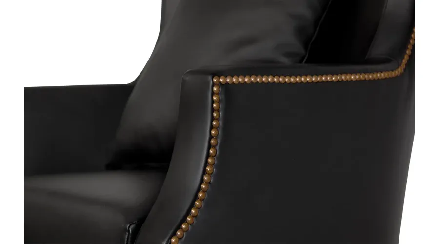 obrazek 8 Skórzany czarny fotel do salonu z Portugalii