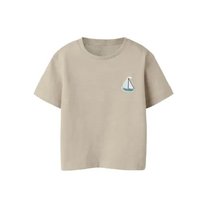 Zdjęcie NAME IT T-Shirt Fredery 13238143 Beżowy Regular Fit