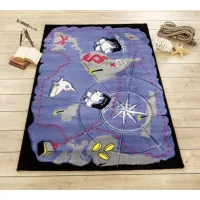 Picture Children's rug with a map of pirate routes - Cilek