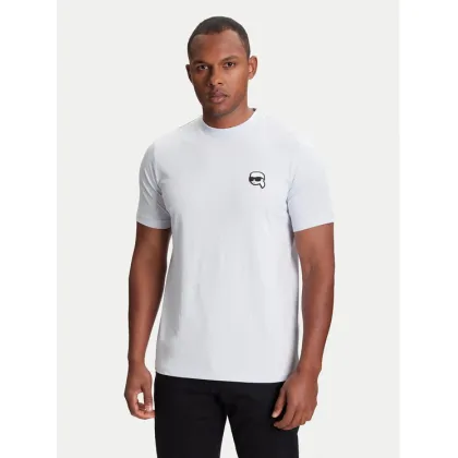 Zdjęcie KARL LAGERFELD T-Shirt 755710 553224 Turkusowy Slim Fit