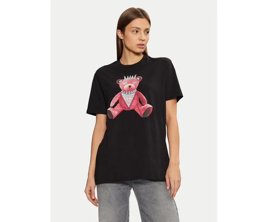 obrazek 1 Guess T-Shirt W5RI30K9RM1 Czarny Regular Fit