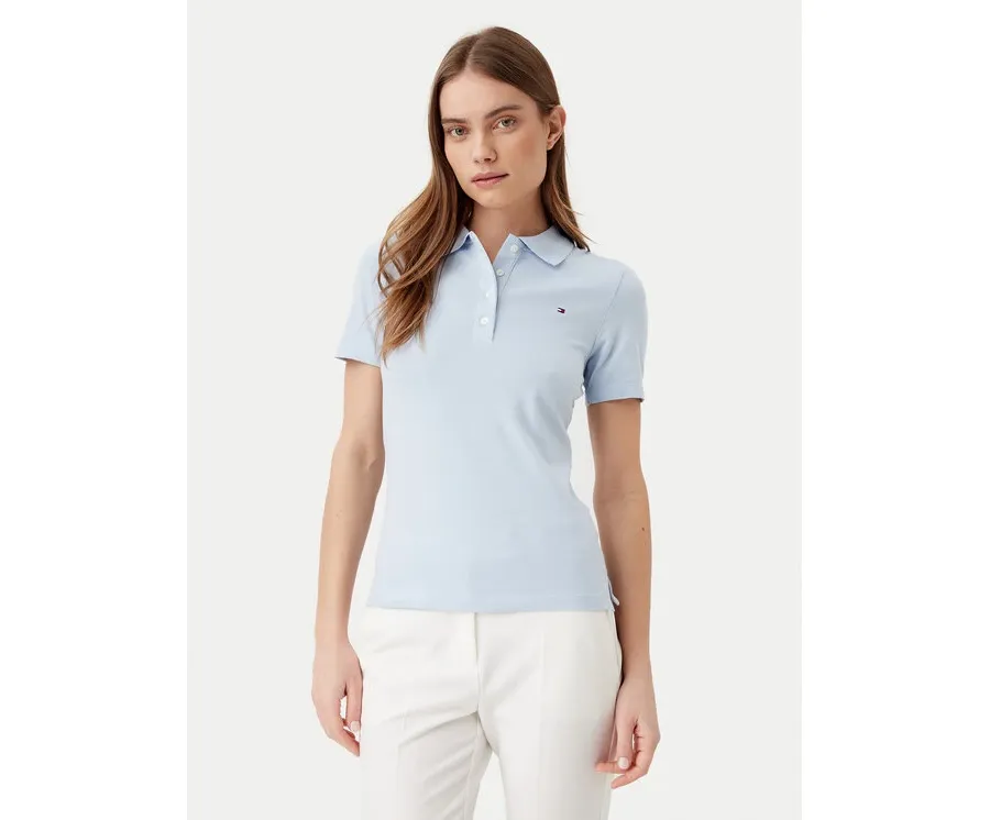 obrazek 1 Tommy Hilfiger Polo 1985 WW0WW43225 Błękitny Slim Fit