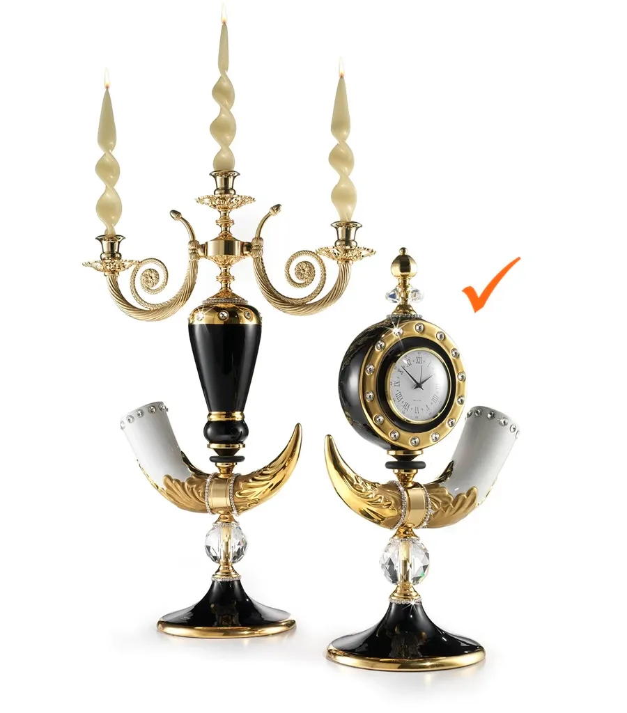 picture 1 Charming clock with a horn – Italian producer