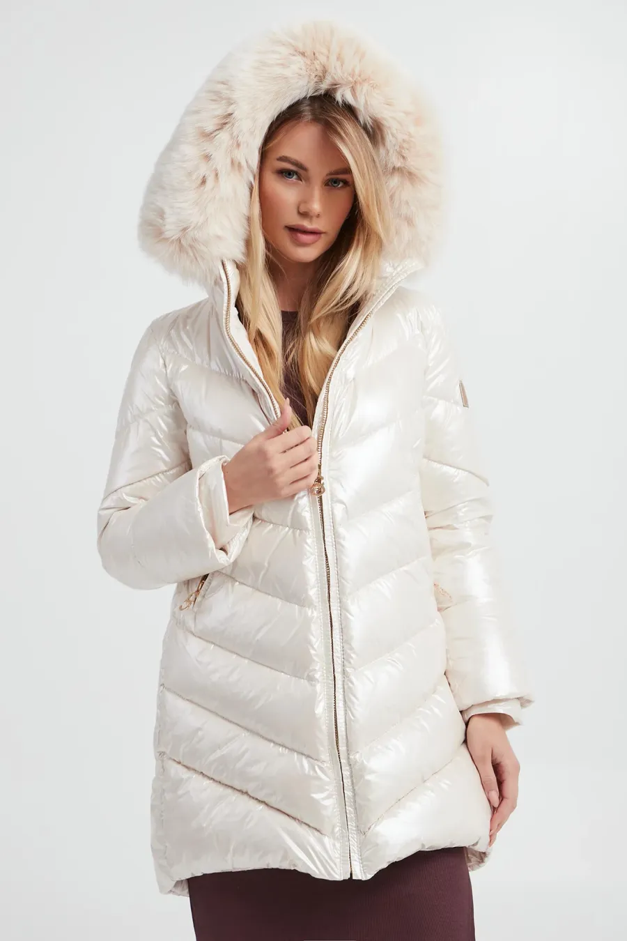 obrazek 1 Kurtka damska puchowa CESARE CASADEI Cesare Casadei