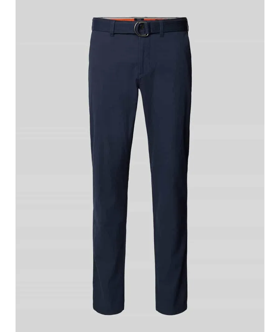 obrazek 1 Spodnie materiałowe z wpuszczanymi kieszeniami w stylu francuskim model ‘JOHN’