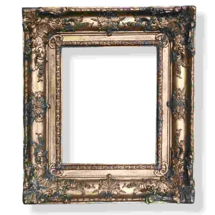 Picture French Golden Frame in Pastiglia from the second half of the 19th century