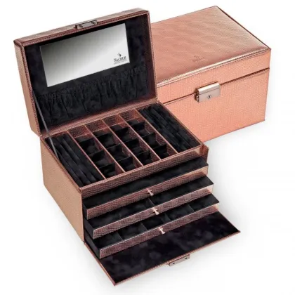 Zdjęcie Urokliwe pudełko na biżuterię z 16 przegrodami - Sacher