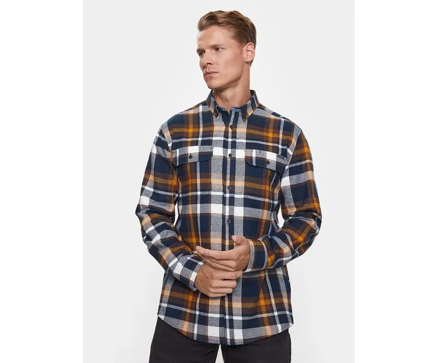 obrazek 1 Lindbergh Koszula 30-220198 Brązowy Relaxed Fit