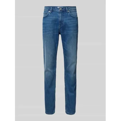 Zdjęcie Jeansy o kroju slim fit w jednolitym kolorze model ‘Josh’