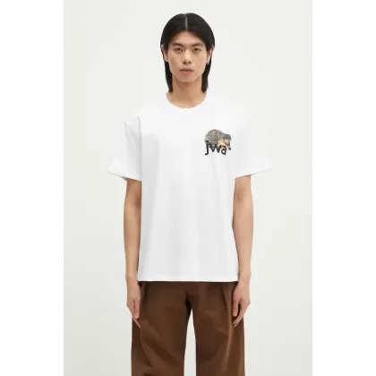 Zdjęcie JW Anderson t-shirt bawełniany Jwa Hedgehog T-Shirt kolor biały z nadrukiem JT0256.PG0772.001