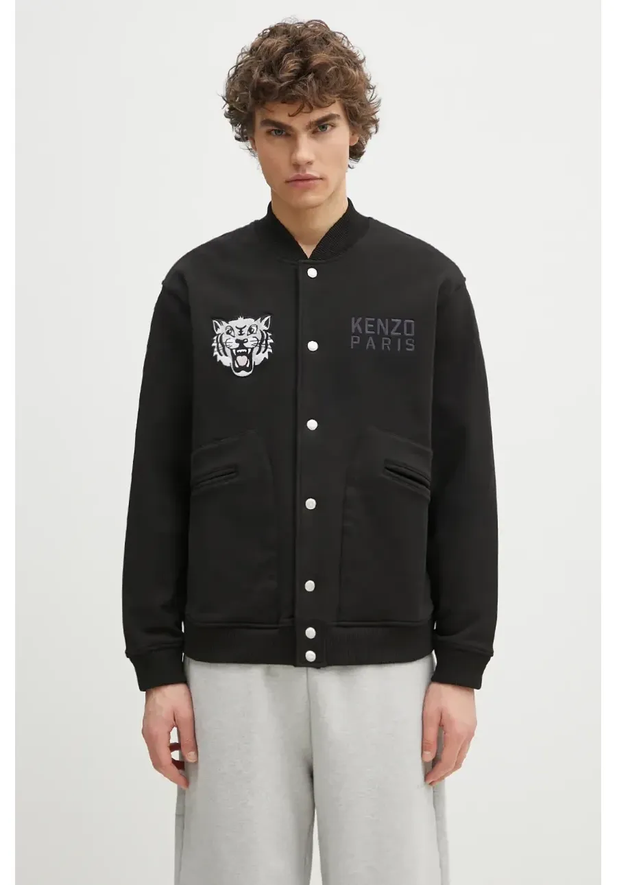 obrazek 1 Kenzo bluza Happy Tiger męska kolor czarny z aplikacją FF55BL1244MT.99J
