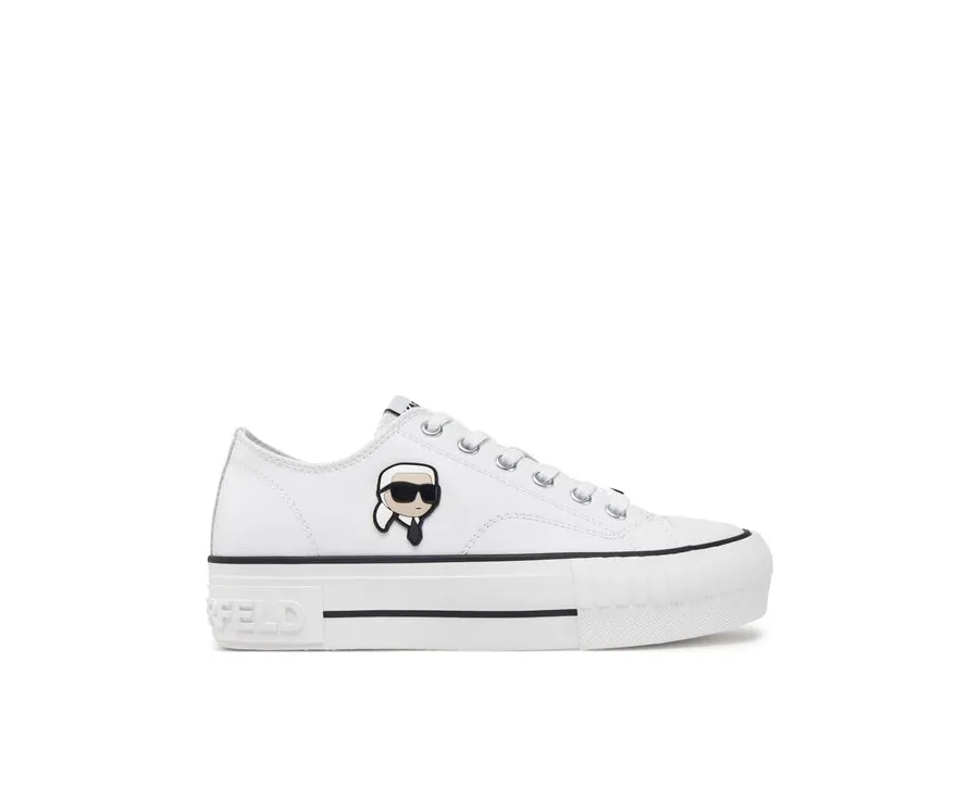 obrazek 1 KARL LAGERFELD Trampki Kampus Max KL60425T Biały