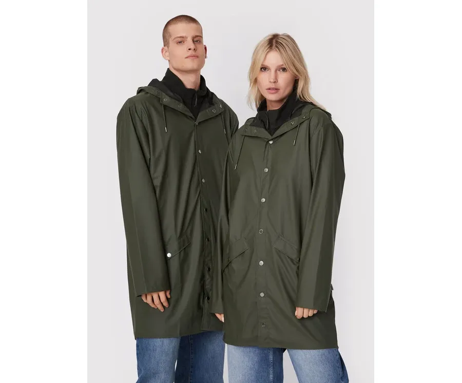 obrazek 1 Rains Kurtka przeciwdeszczowa Unisex 12020 Zielony Regular Fit