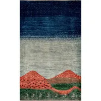 Zdjęcie Ręcznie robiony dywan z Iranu górski krajobraz - Jordan