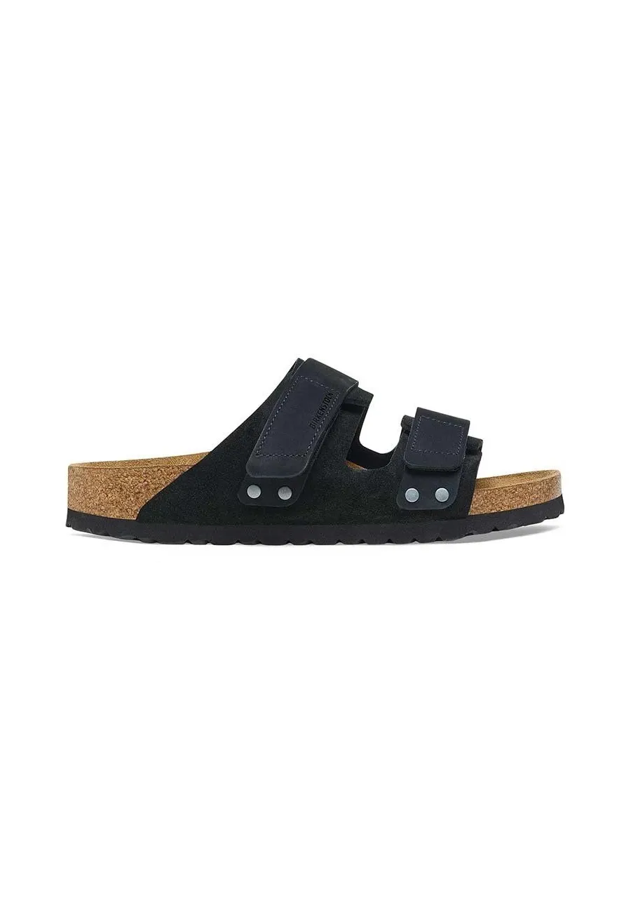 obrazek 1 Birkenstock klapki zamszowe Uji męskie kolor czarny 1024810