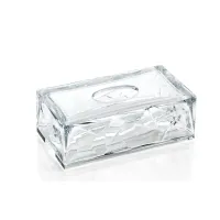 Zdjęcie Wyjątkowy pojemnik na chusteczki z szarego szlifowanego kryształu – Il Paralume Marina