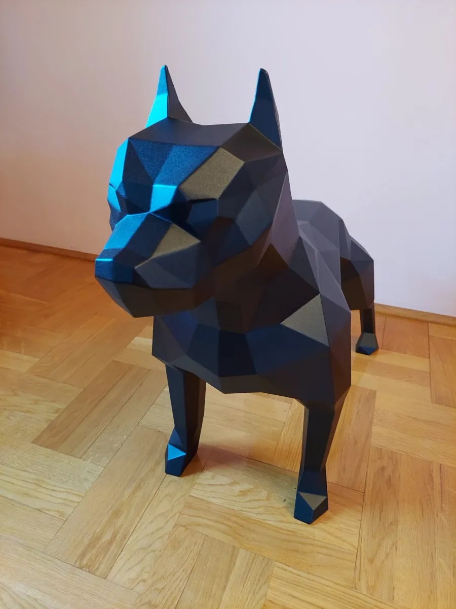 obrazek 4 Stylowa rzeźba dekoracyjna w kształcie Pitbulla