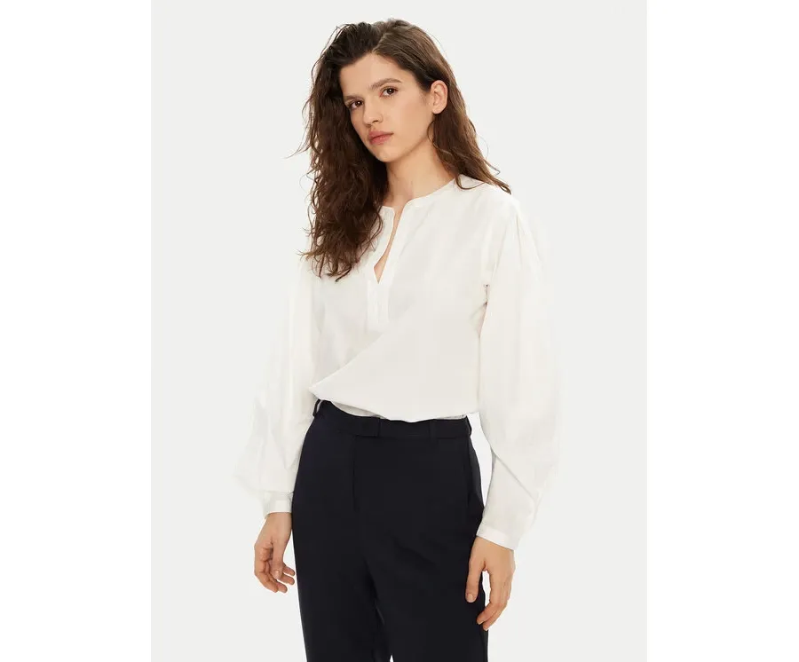 obrazek 1 Tommy Hilfiger Bluzka WW0WW44059 Biały Relaxed Fit