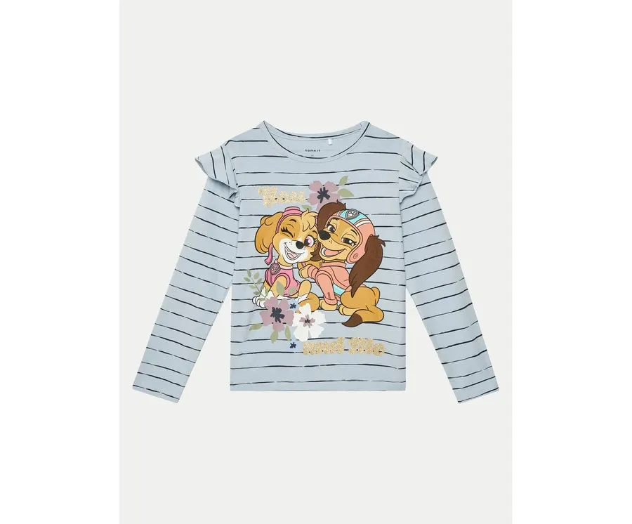 obrazek 1 NAME IT Bluzka Julia PAW PATROL 13238285 Niebieski Regular Fit