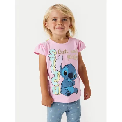Zdjęcie NAME IT T-Shirt Folly Stitch 13240690 Różowy Regular Fit