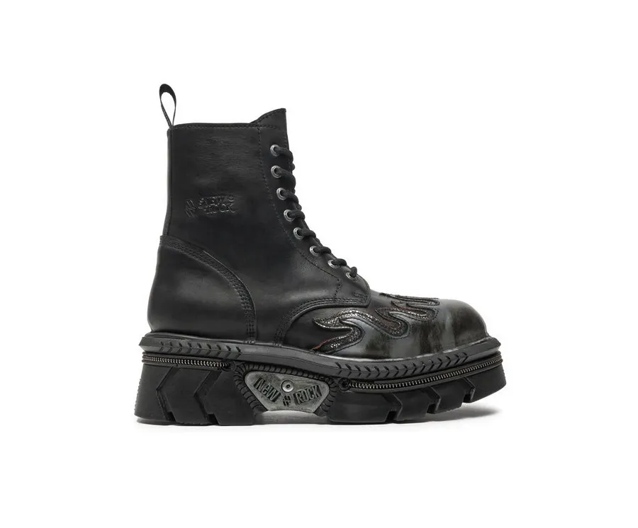 obrazek 1 NEW ROCK Glany M-MILI134C-S1 Czarny