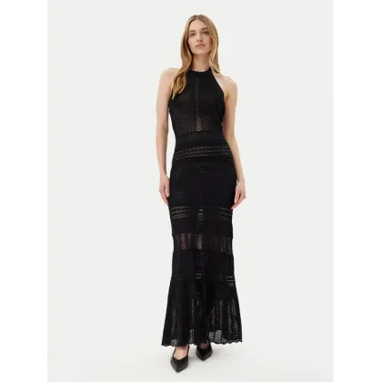 Zdjęcie TWINSET Sukienka dzianinowa 251TT3105 Czarny Slim Fit