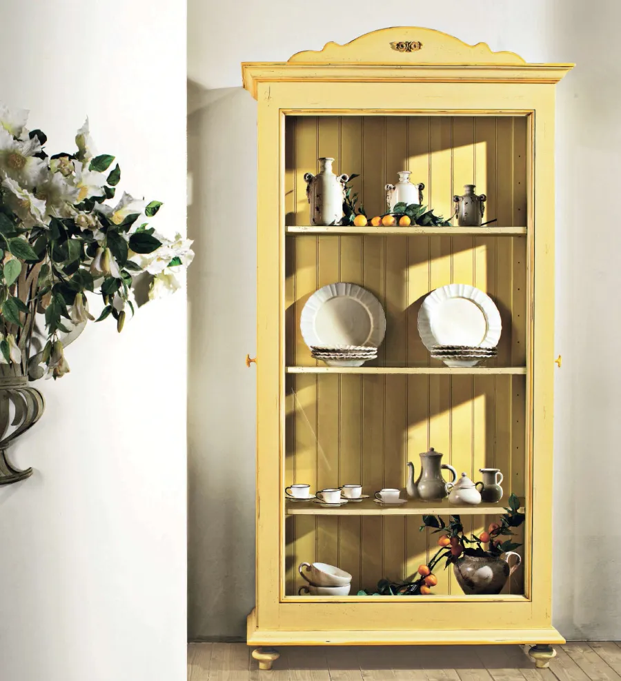 picture 1 Stylish wooden Provence style glass wardrobe - Interiors Italia
