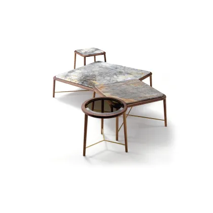 Zdjęcie Wielowariantowy, wyjątkowy stolik kawowy do nowoczesnego salonu Ø50cm - Ulivi Salotti
