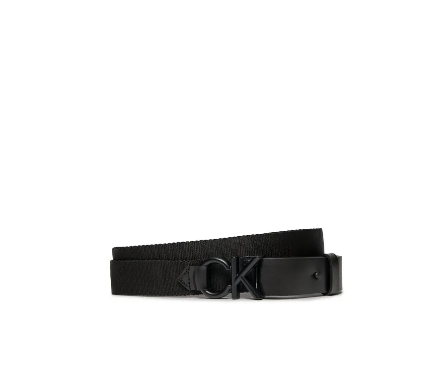 obrazek 1 Calvin Klein Pasek Męski Ck Metal Minimal Webbing 30Mm K50K511566 Czarny