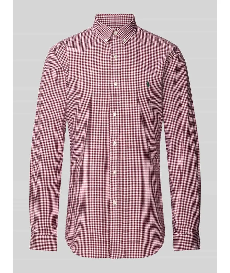 obrazek 1 Koszula casualowa o kroju slim fit z kołnierzykiem typu button down