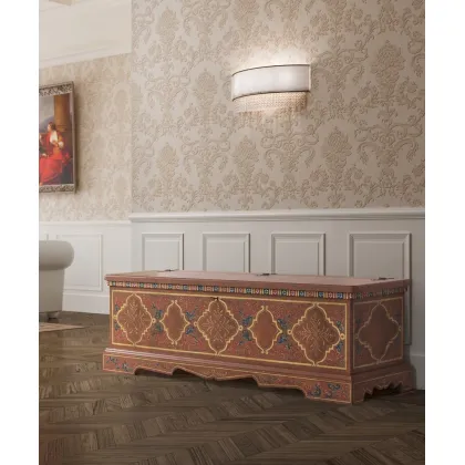 Zdjęcie Luksusowa włoska komoda z zamkiem w stylu renesansowym