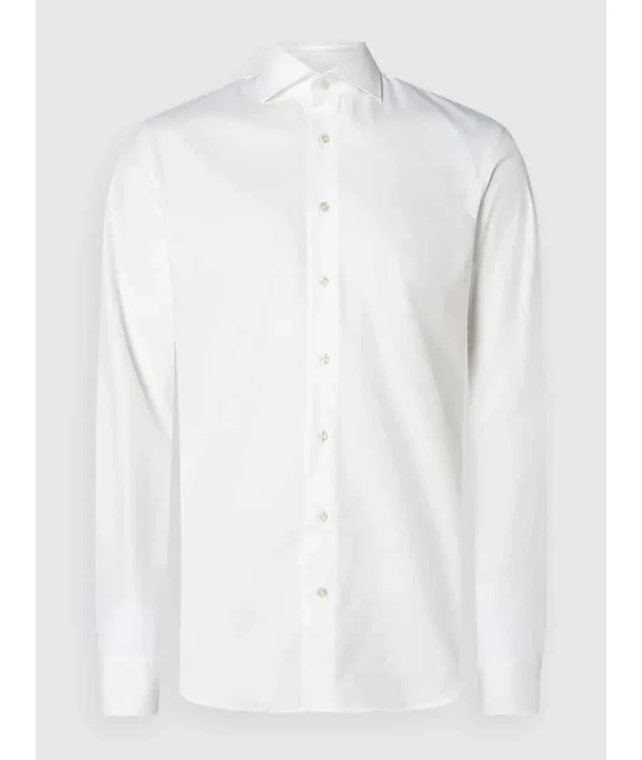 obrazek 1 Koszula biznesowa o kroju slim fit z diagonalu