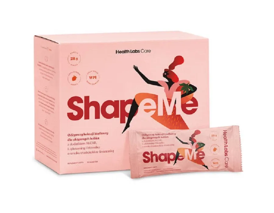 obrazek 1 ShapeMe Koktajl białkowy o smaku truskawki ze śmietanką Health Labs Care